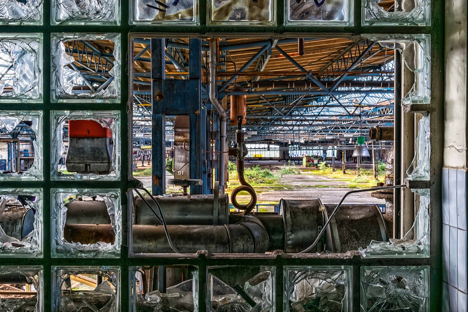 Construction factory glass