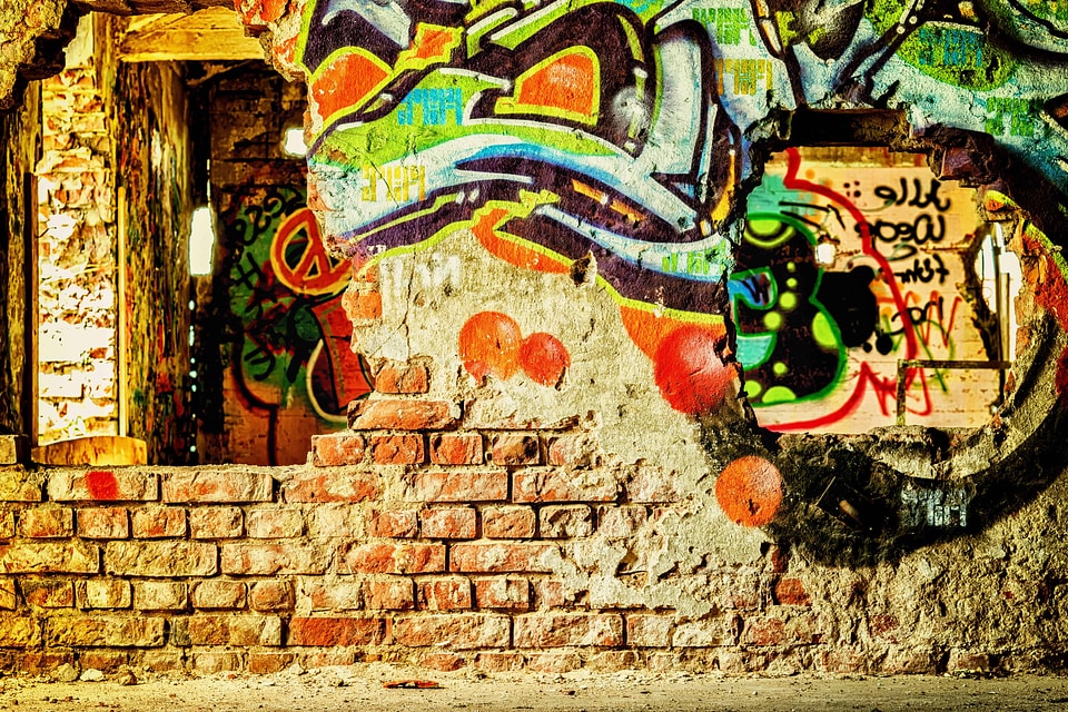 Abstract airbrush art