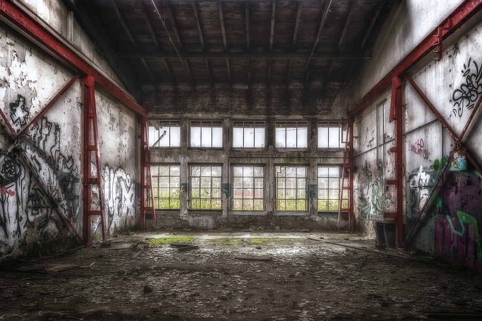 Architecture graffiti house