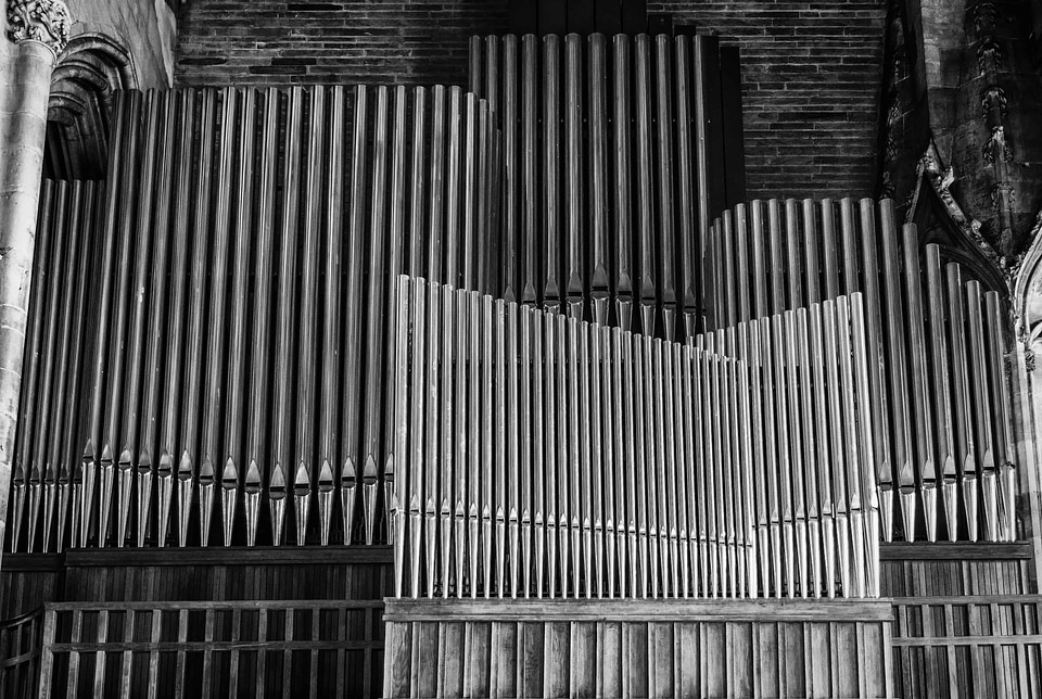 Architecture black and white interior