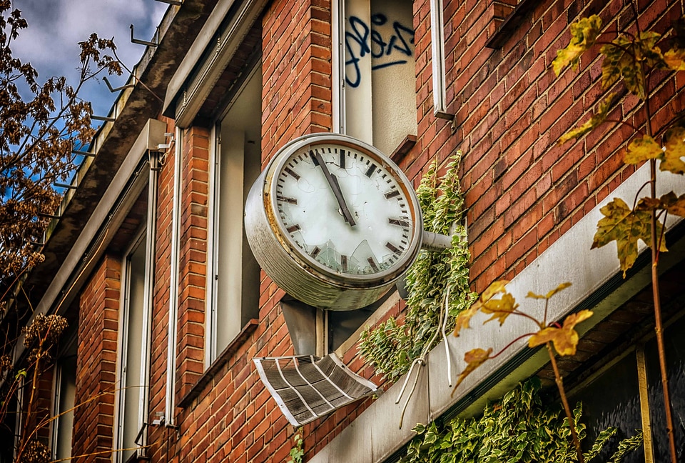 Architecture beautiful photo clock