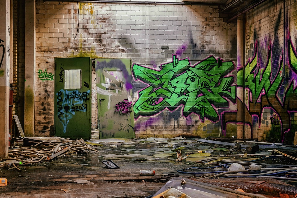 Architecture art graffiti
