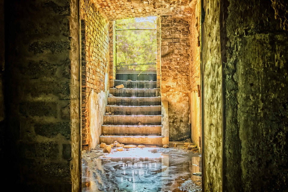 Abandoned architecture brick