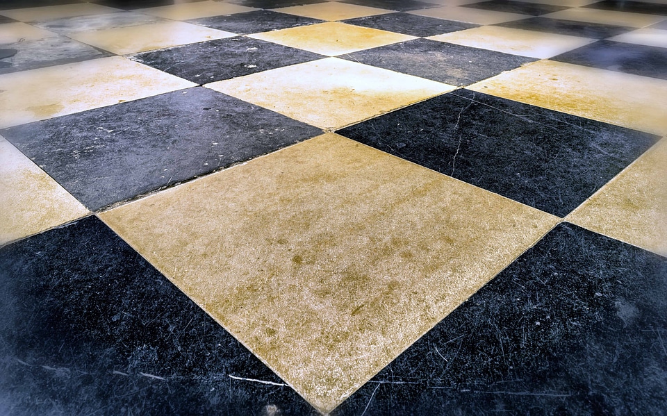 Black And White floor ground