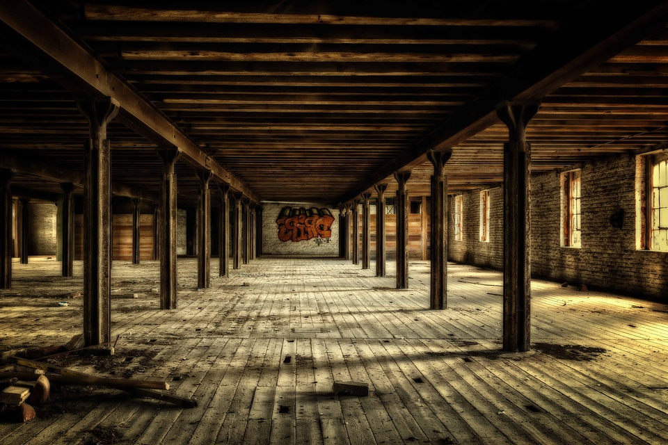 Abandoned architecture construction