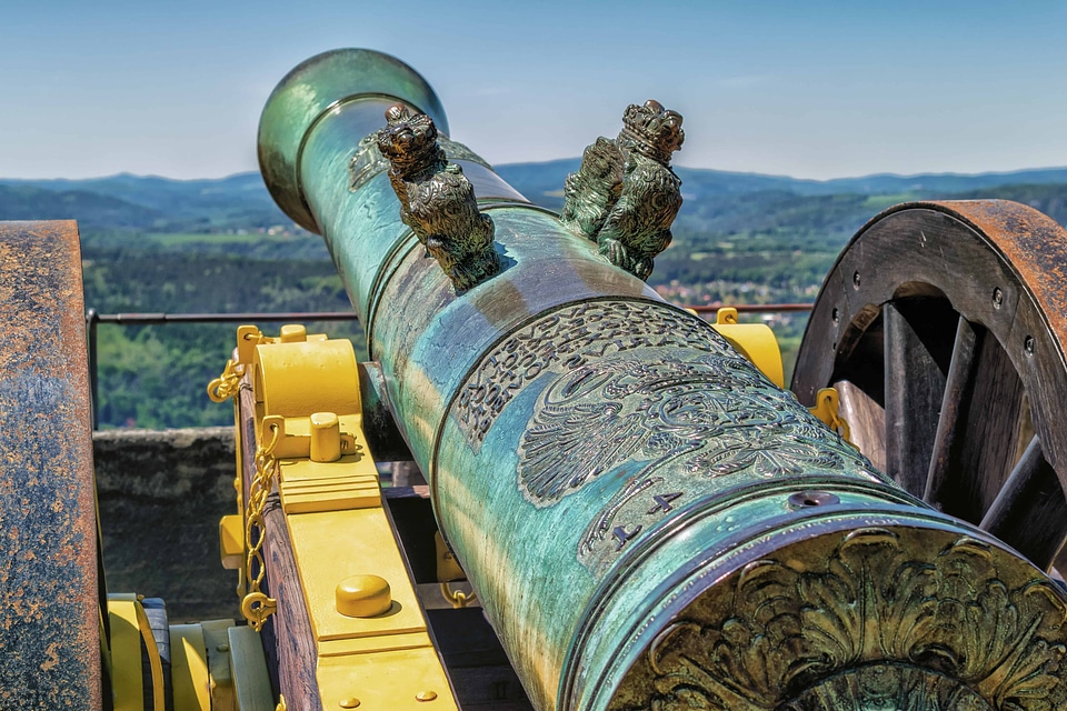 Antique beautiful photo cannon