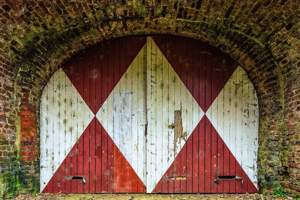 Architecture colorful door