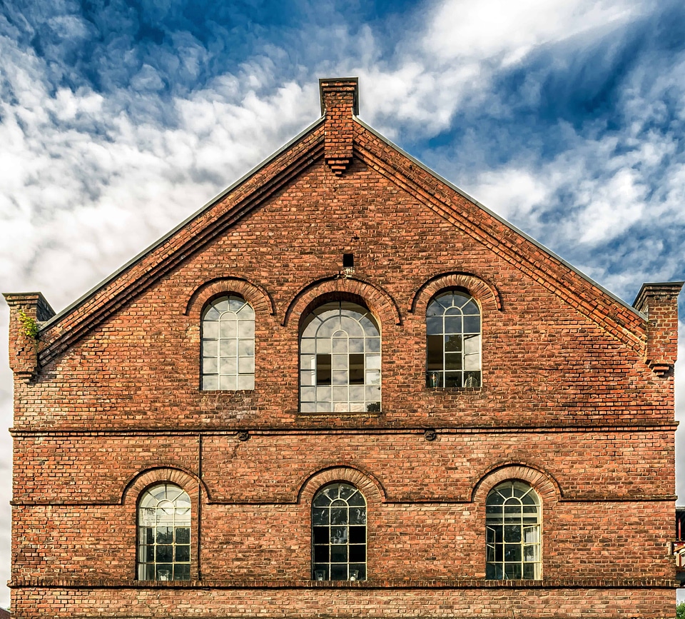 Architecture blue sky brick