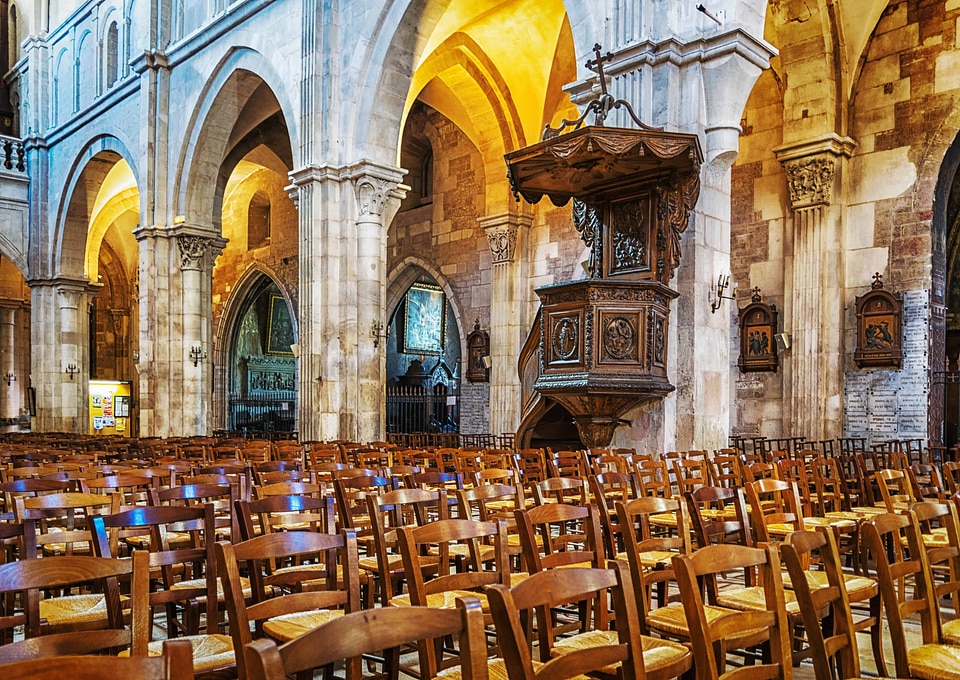 Architecture bench cathedral