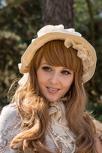 Attractive beautiful cute