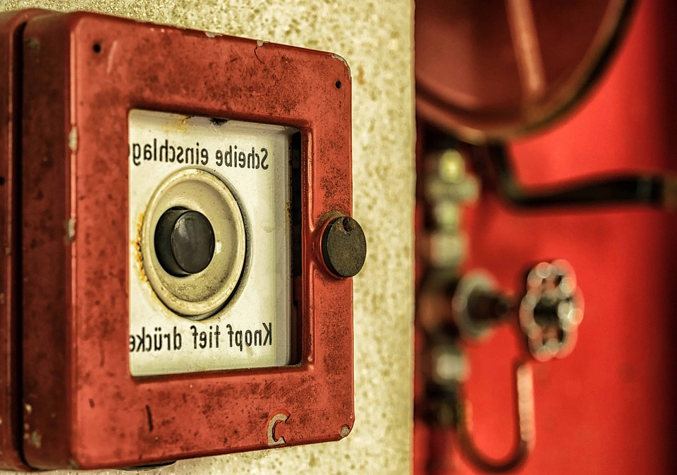 Alarm door interior