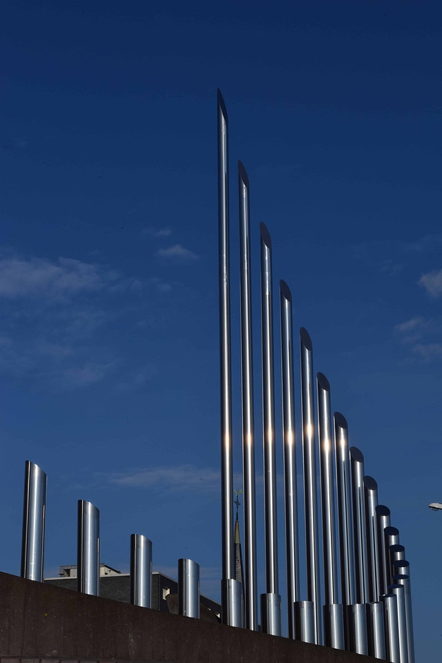Chrome metal outdoor