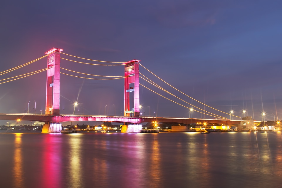 Palembang musi river sumatra