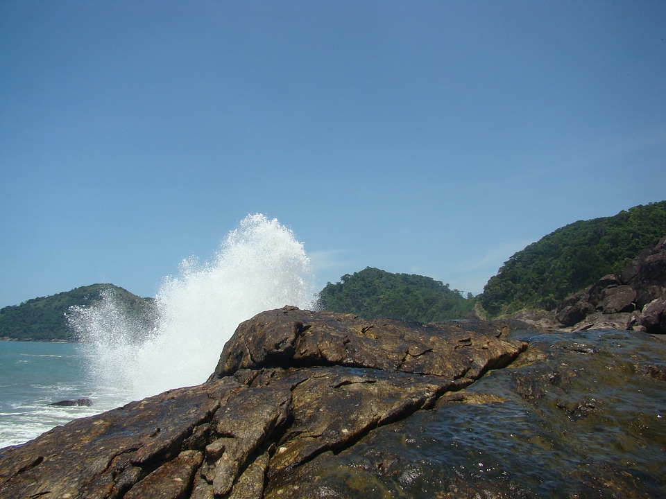 Waves agua rocks