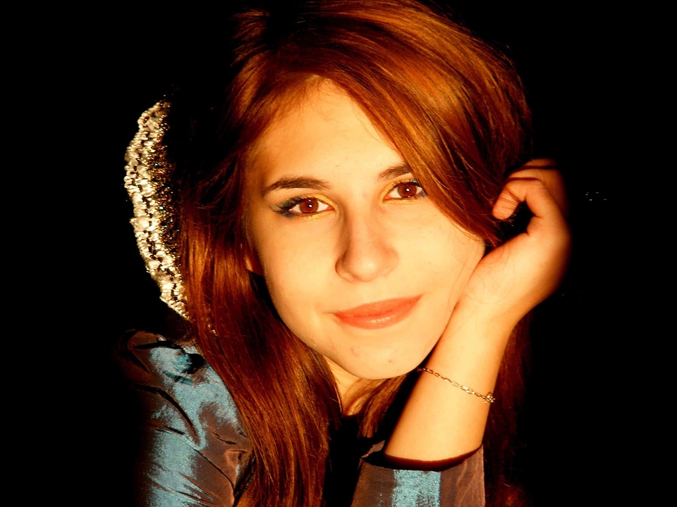 Attractive beautiful brown