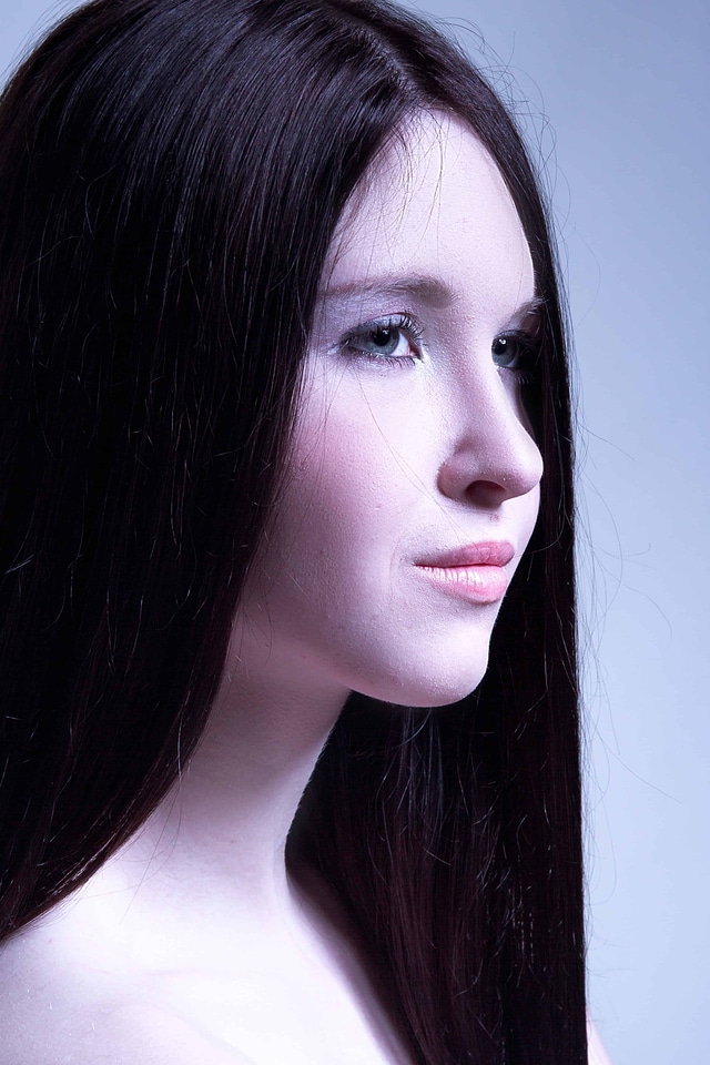 Attractive beautiful brunette