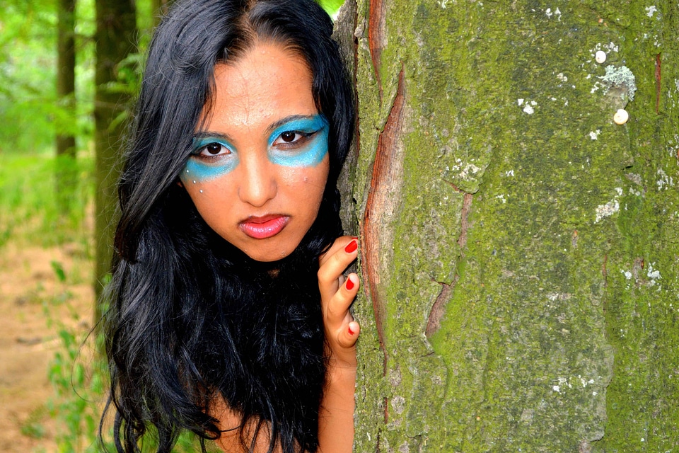 Attractive beautiful brown