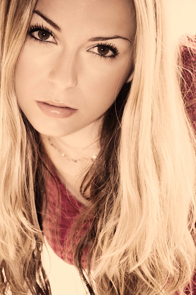 Attractive beautiful blond
