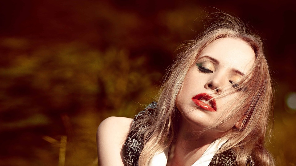 Attractive beautiful blonde hair
