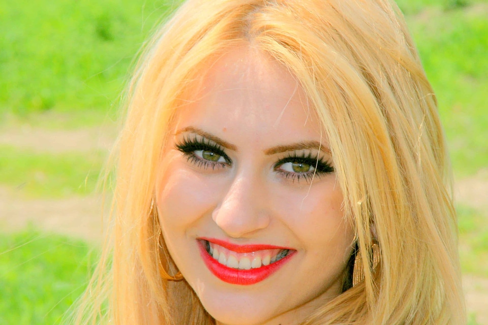 Attractive beautiful blond
