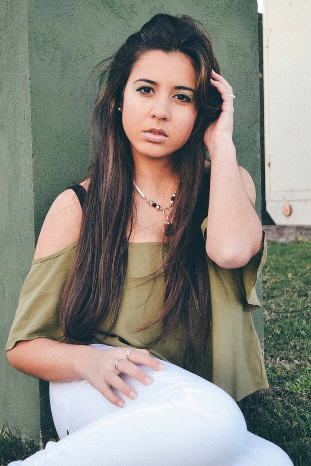 Attractive beautiful brunette