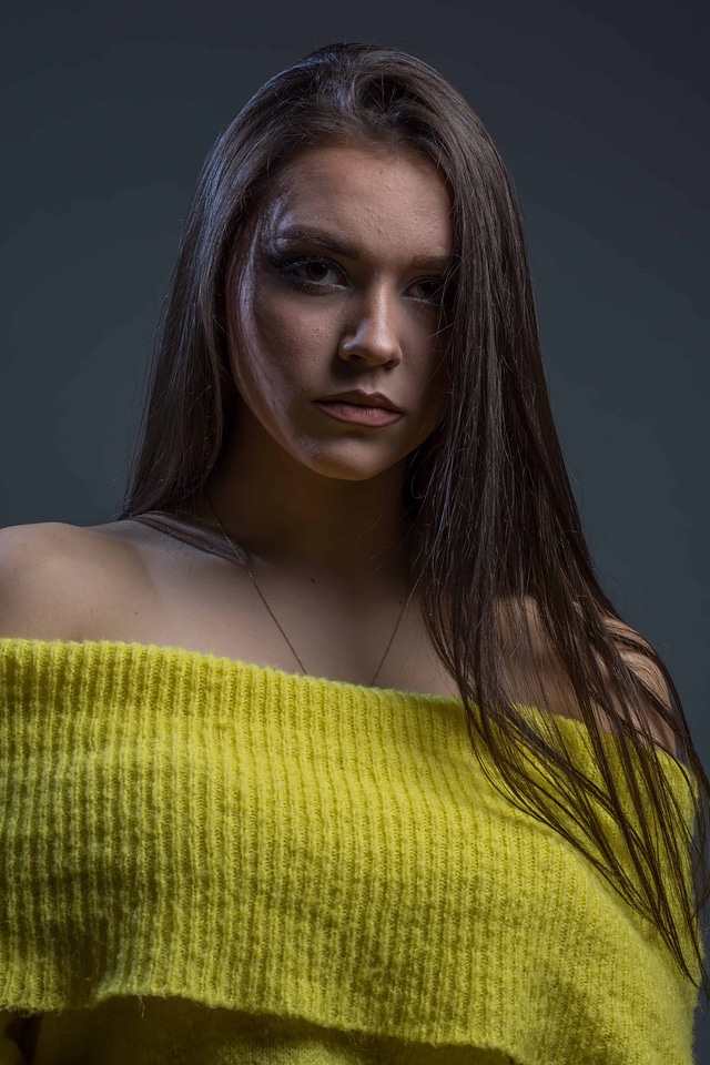 Attractive beautiful brunette