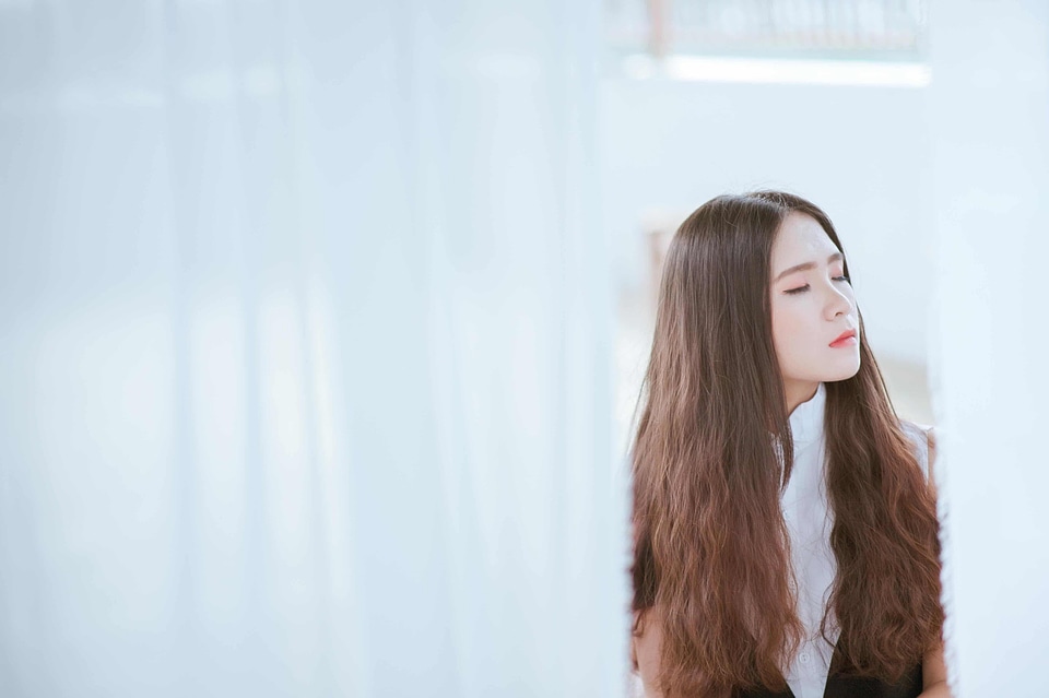 Attractive beautiful beautiful photo