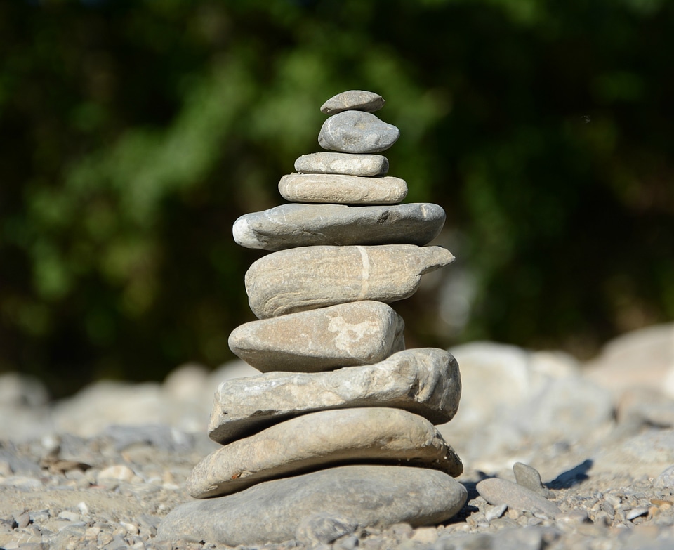 Stone tower stack zen
