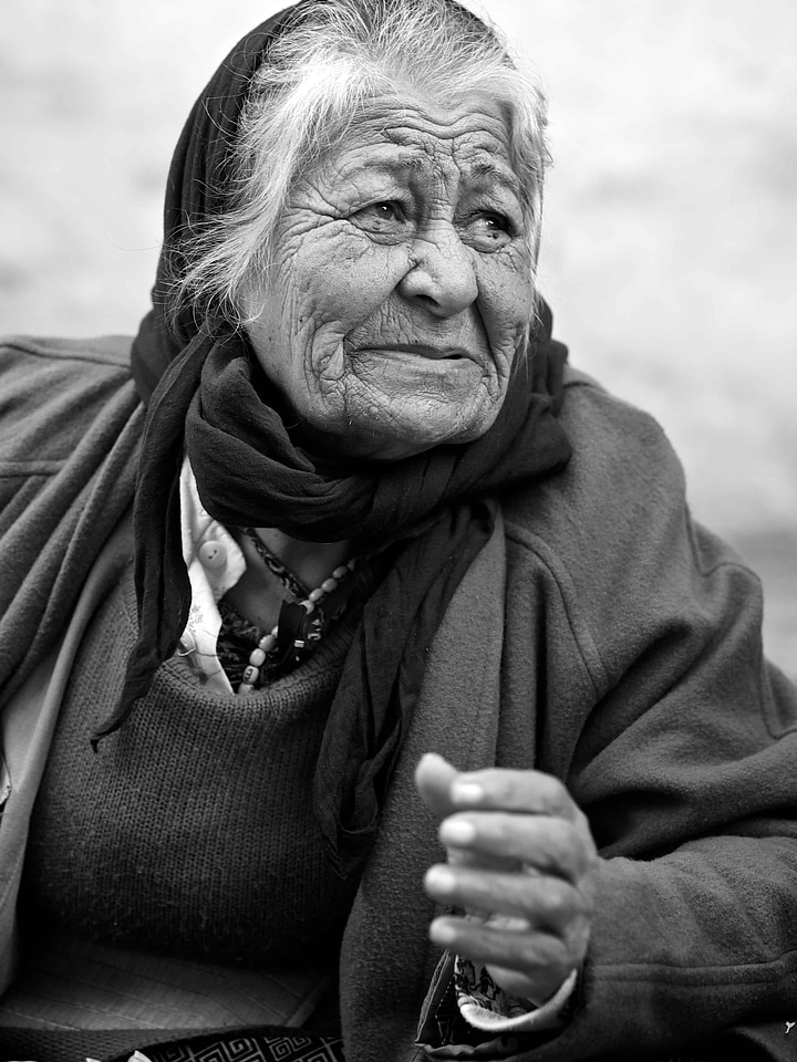 Black black and white elder