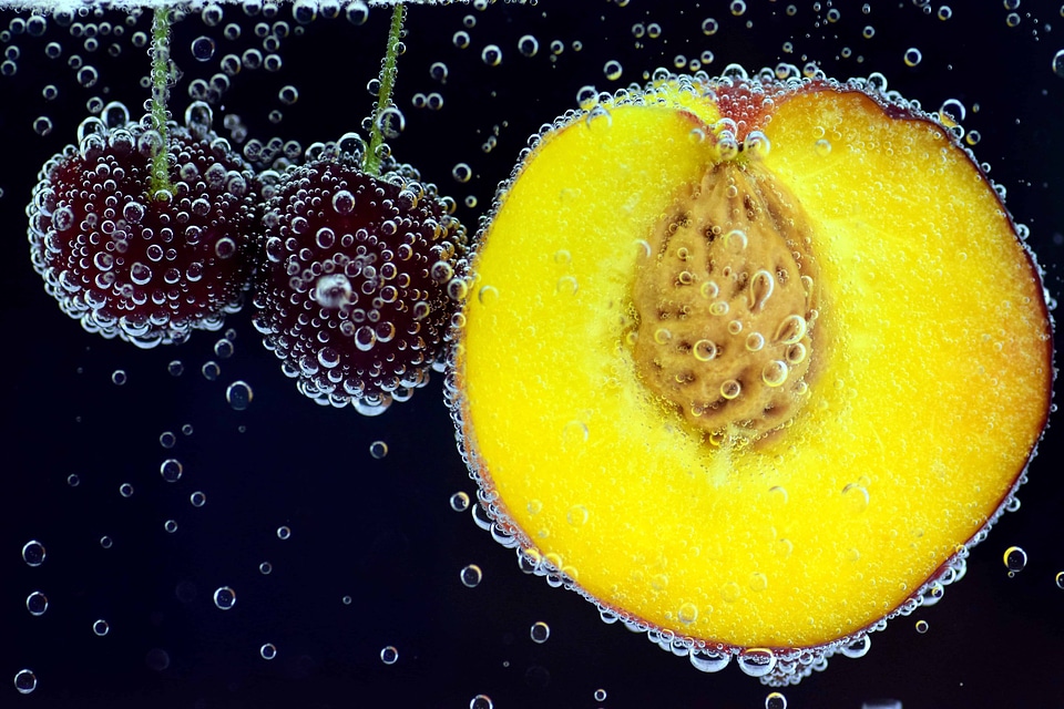 Beautiful Photo bubble cherry