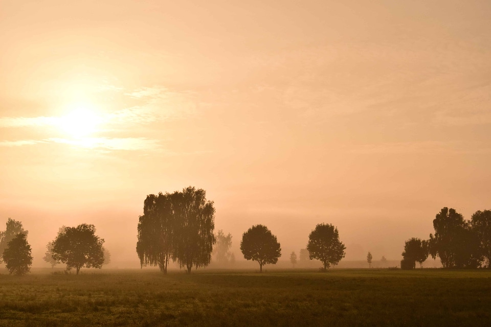 Atmosphere backlight countryside