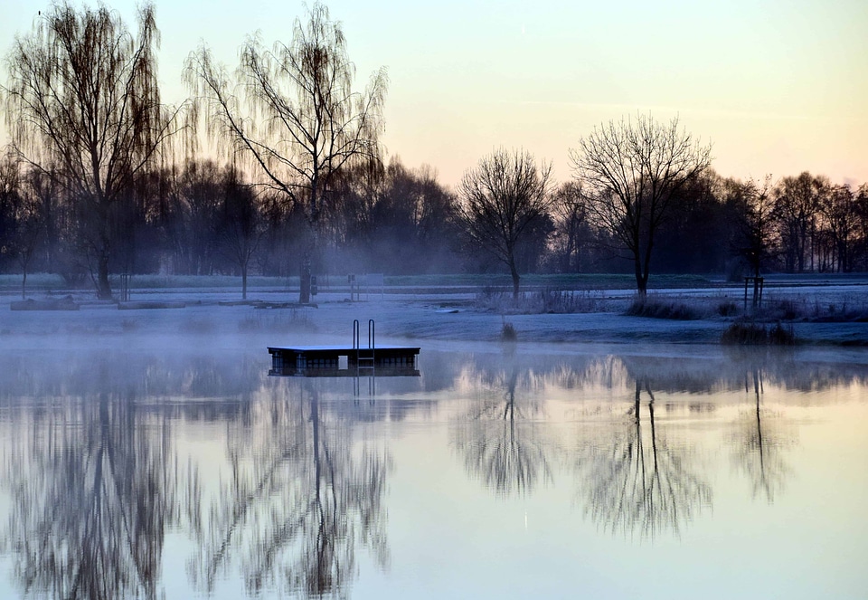 Coast dawn lake