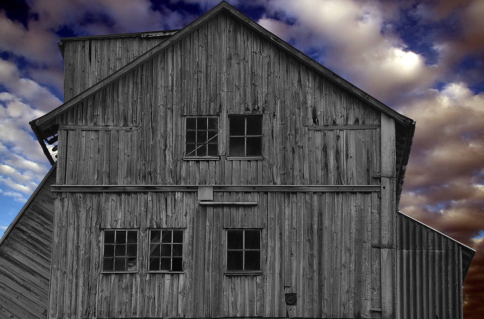 Abandoned architecture barn