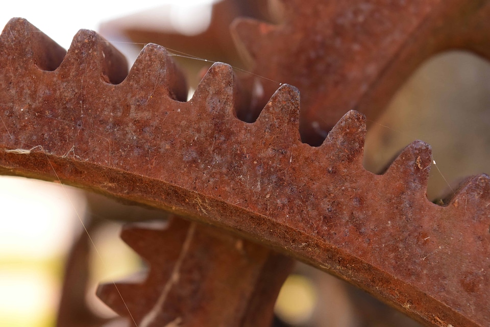 Brown cast iron detail