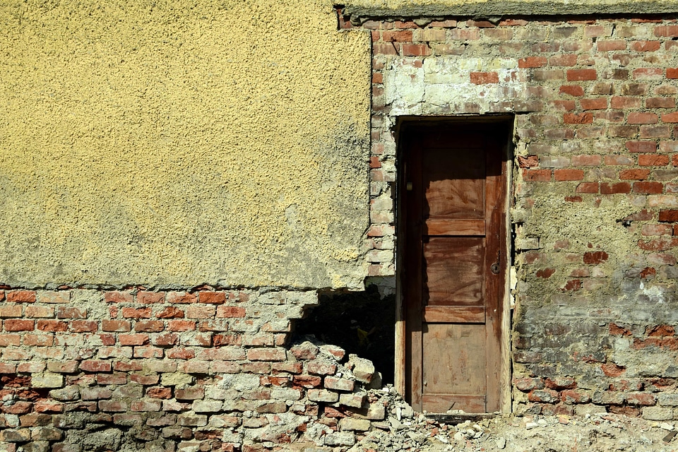 Abandoned architecture brick photo