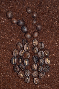 Brown caffeine coffee