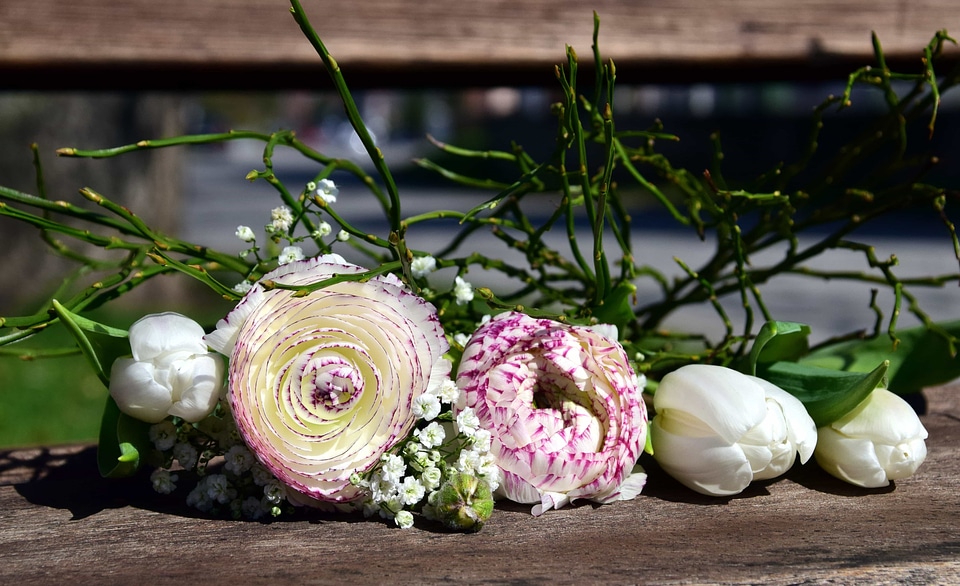 Arrangement beautiful flowers beautiful photo