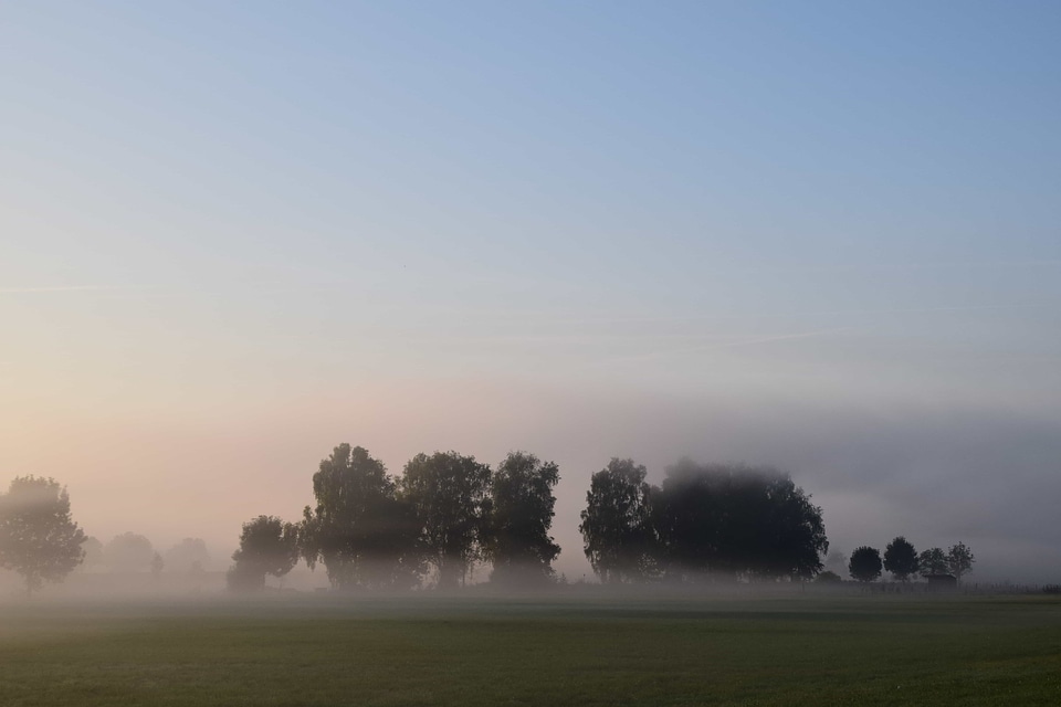 Atmosphere countryside dawn