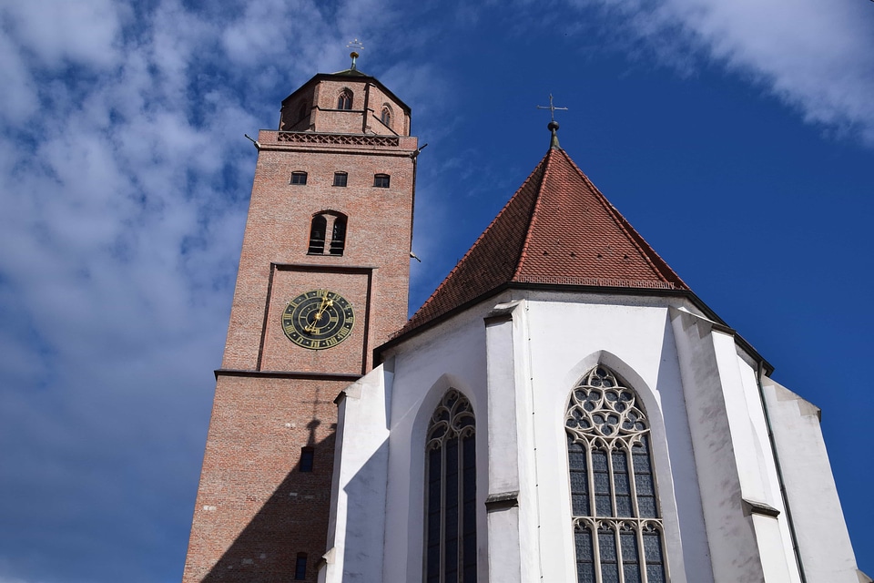 Architecture blue sky cathedral