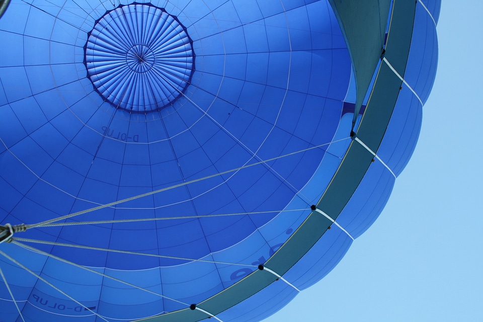 Wind hot air balloon wind direction