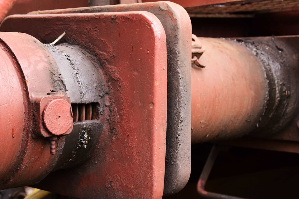 Iron metal railway