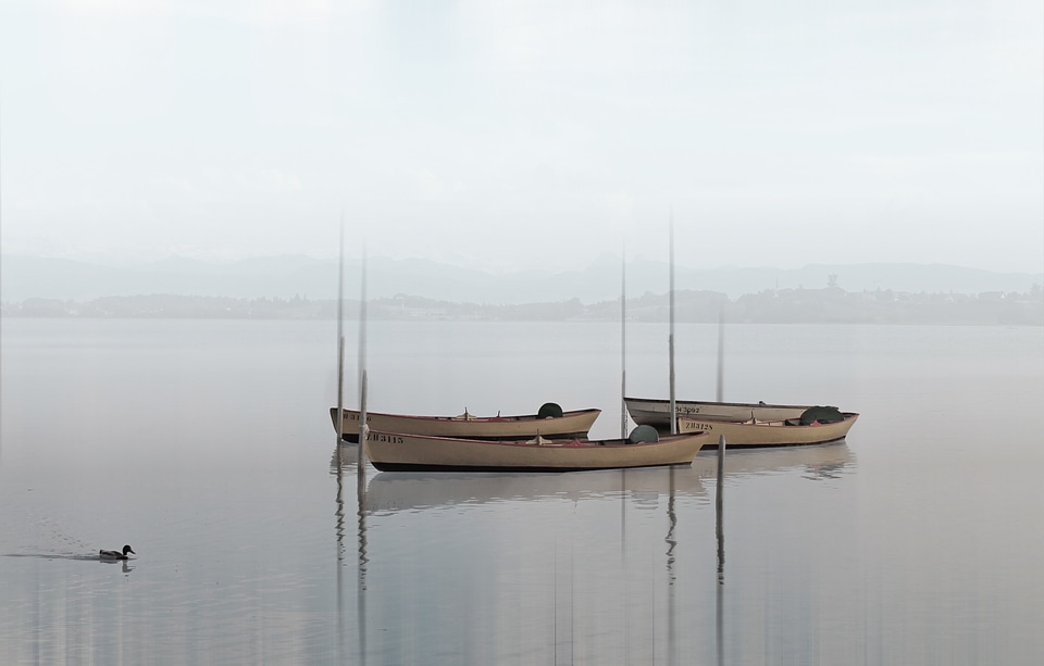 Water silent fishing boats