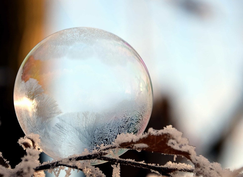 Frost ice landscape