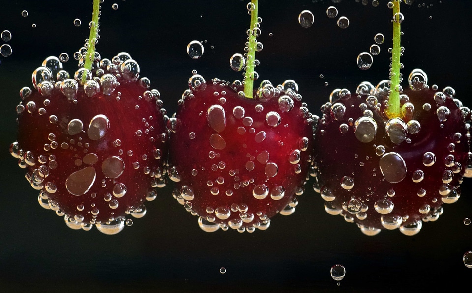 Beautiful Photo bubble cherry