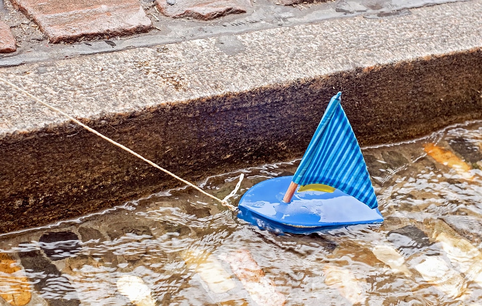 Boat channel concrete