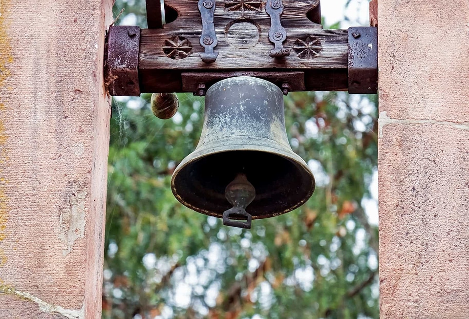 Antique bell cast iron