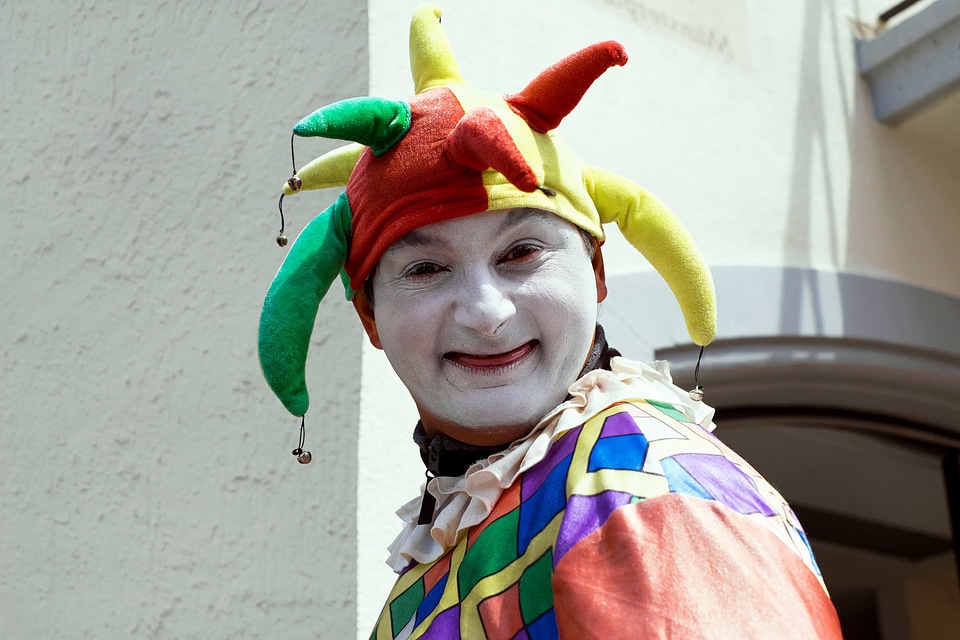Clown colorful costume