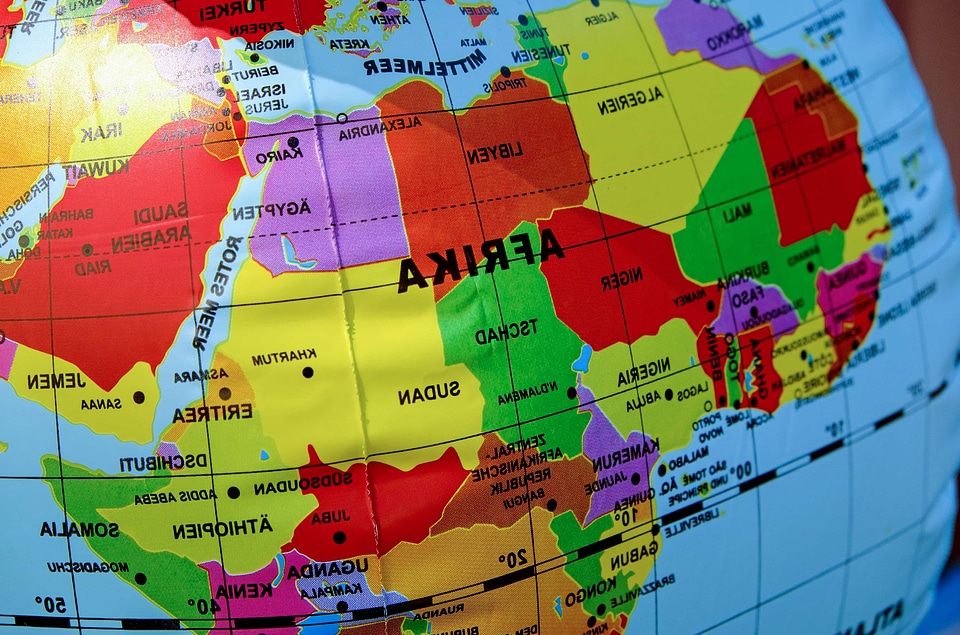 Atlas colorful country