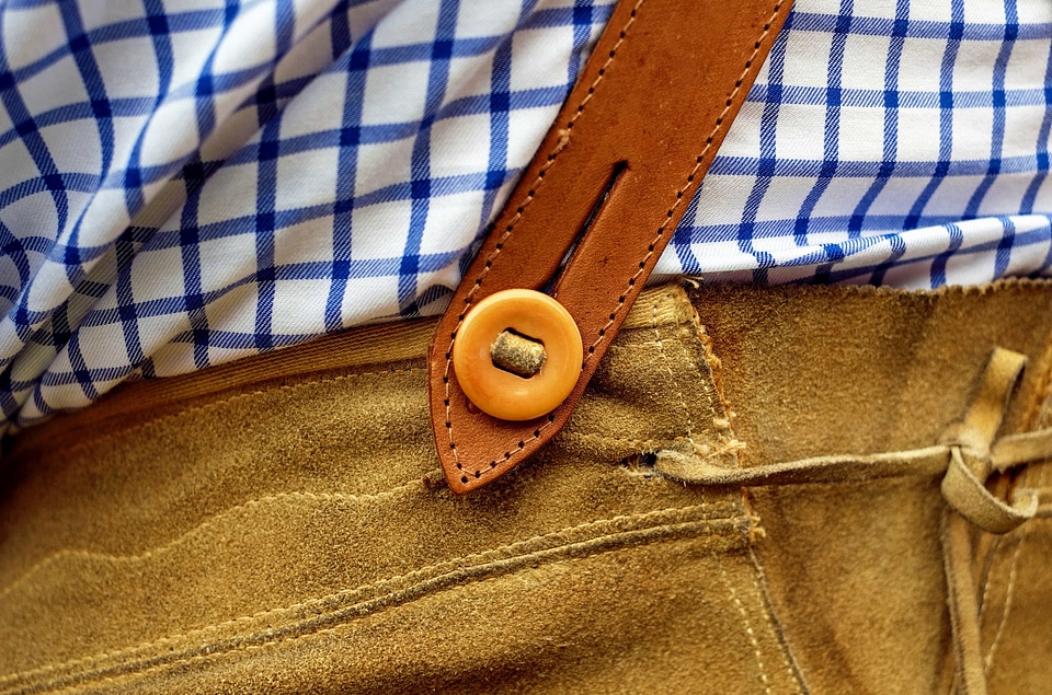 Button fashion leather
