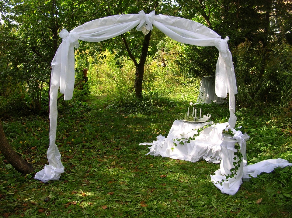 Bride marriage plein air